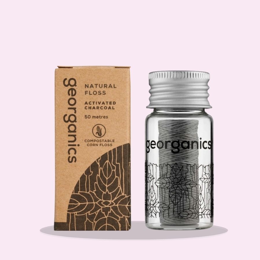 Georganics Natural Floss Activated Charcoal