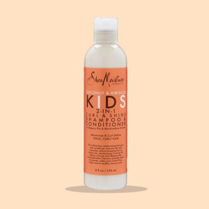 Image of Shea Moisture Coconut & Hibiscus Kids 2in1 Curl Shine Shampoo & Conditioner