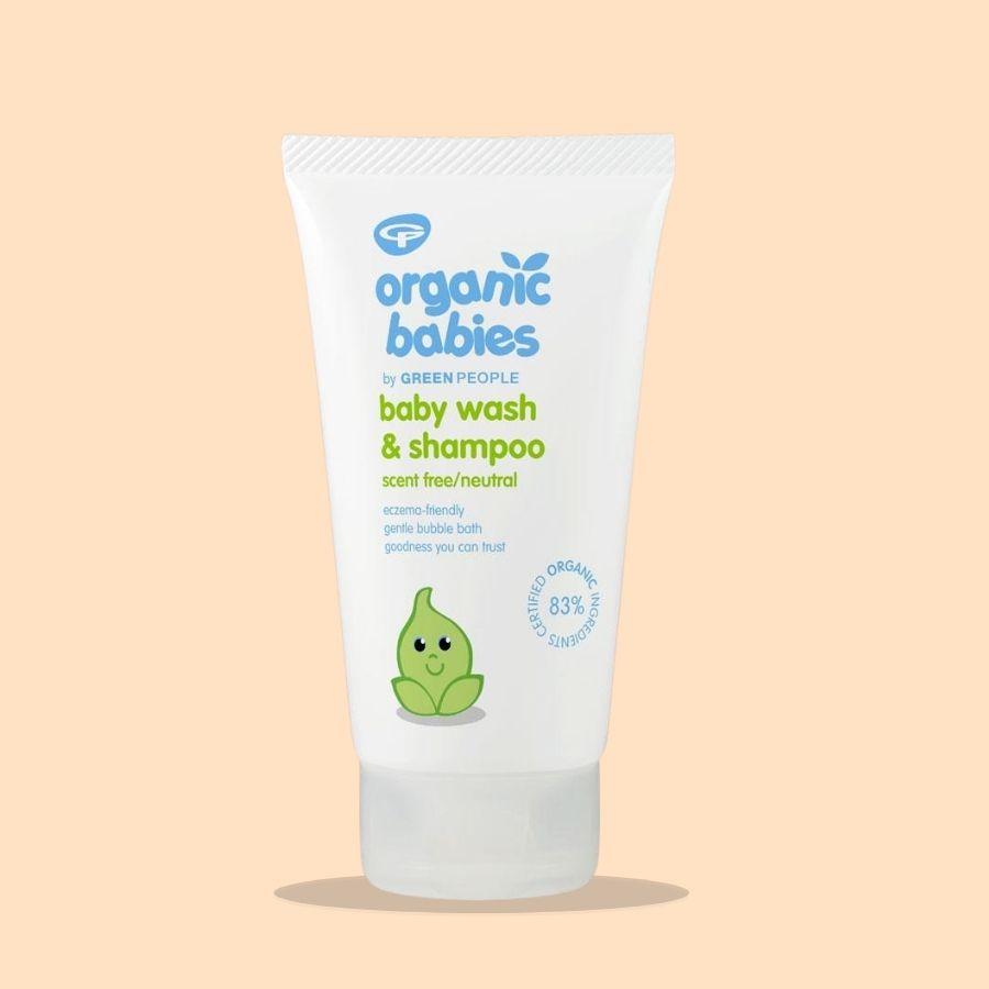 Image of Green People Organic Babies Baby Wash & Shampoo Scent Free