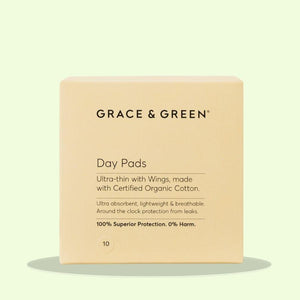 Image of Grace & Green Organic Day Pads with Wings