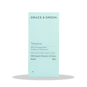 Image of Grace & Green Organic Tampons with Applicator Regular
