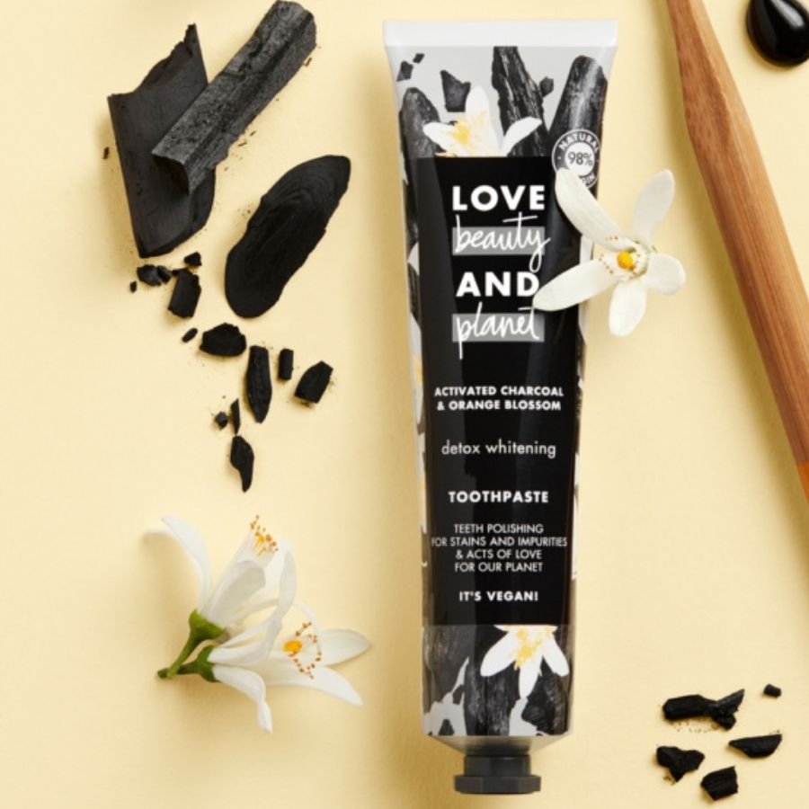 Love Beauty and Planet Detox Whitening Activated Charcoal and Orange Blossom Toothpaste